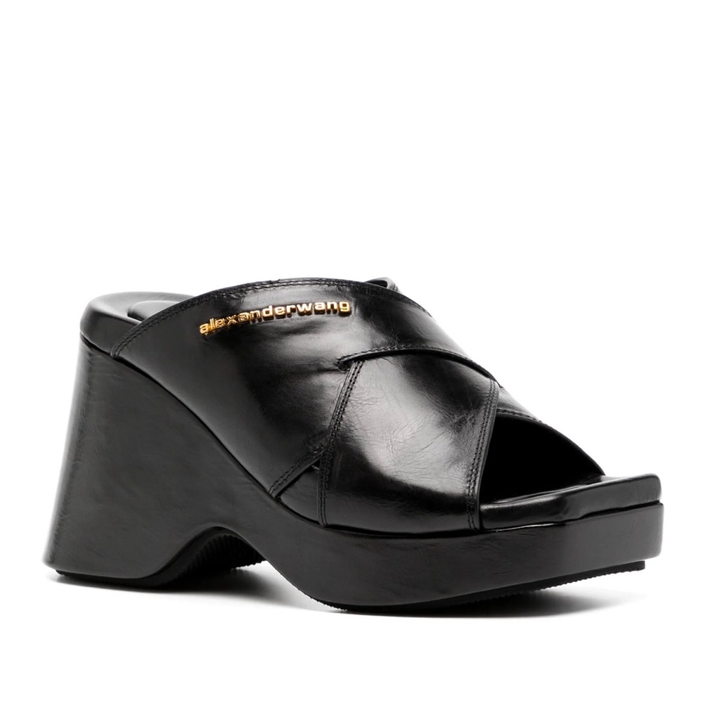 ALEXANDER WANG 
Float 105mm Platform Leather Sandals